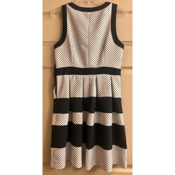 Elle 🖤 Black and White Office Dress NWOT - Picture 2 of 6